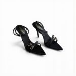 YSL Cassie Silk Heels