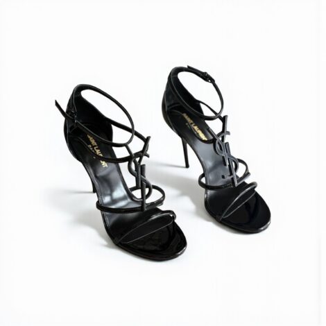 YSL Cassandra Logo Heels