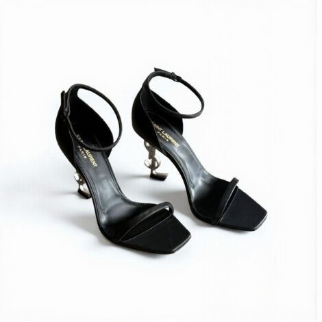 YSL Opyum Leather Logo Heels