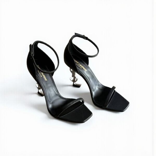 YSL Opyum Leather Logo Heels