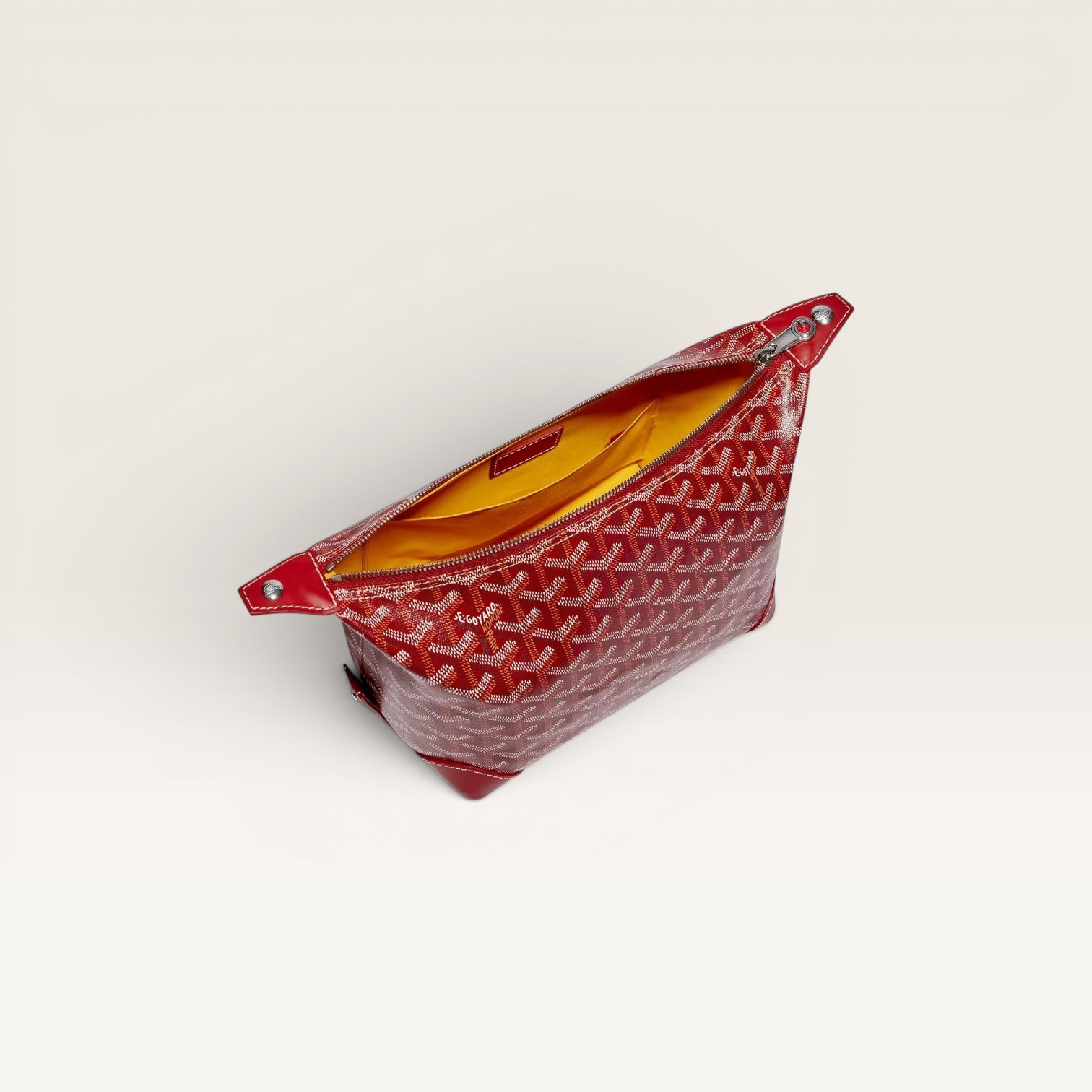 Goyard Bowling 25 Toiletry Bag – Red - Image 3