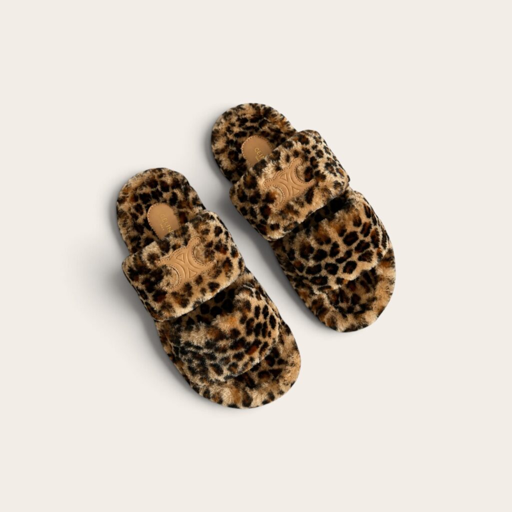 Celine Fur Slides Shearlings