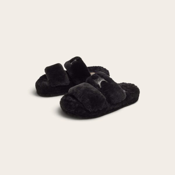 Celine Fur Slides Shearlings