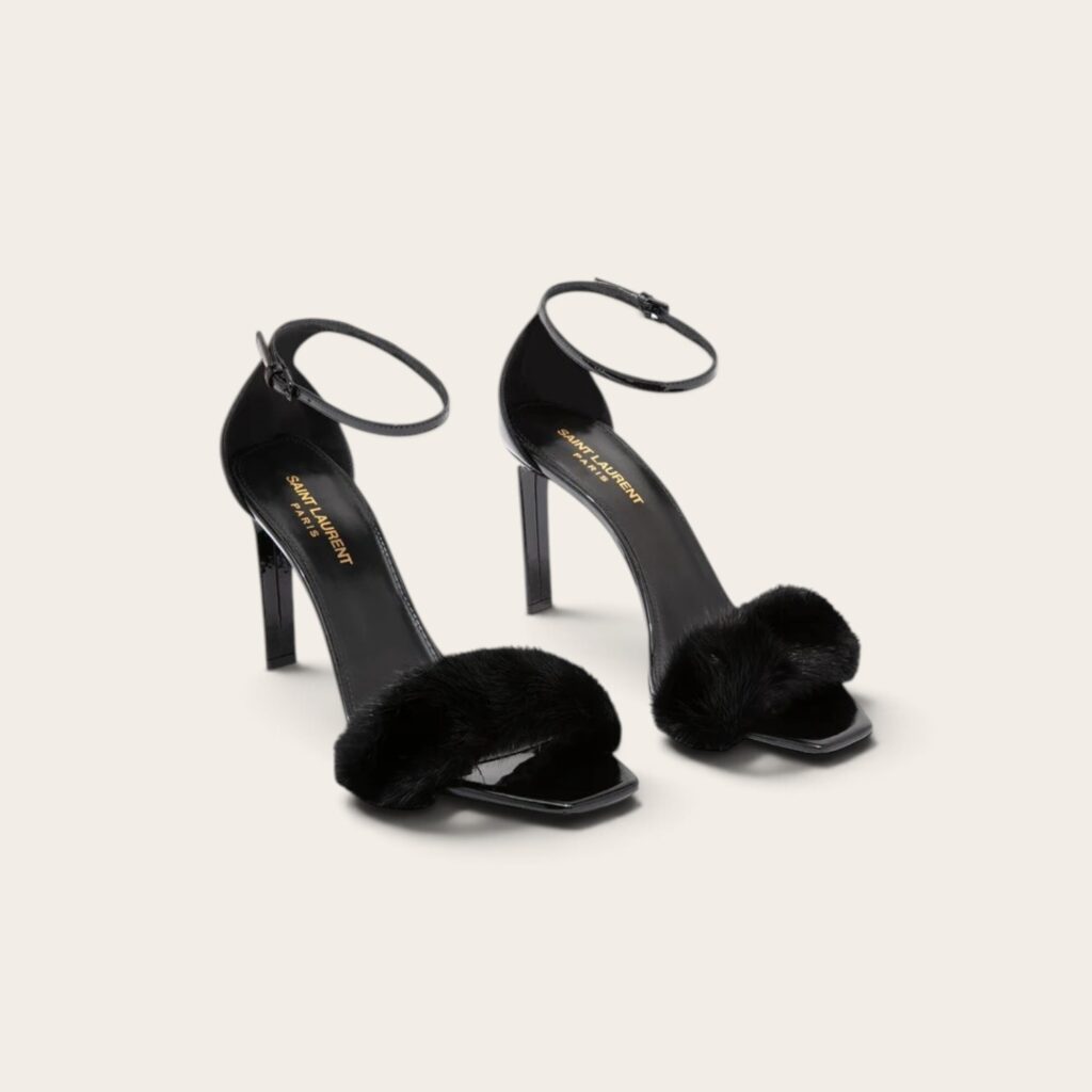 YSL Fur Heels
