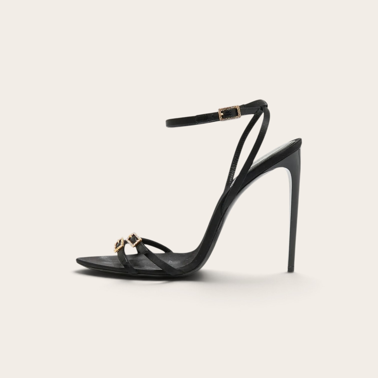 YSL Cassie Silk Heels - Image 3