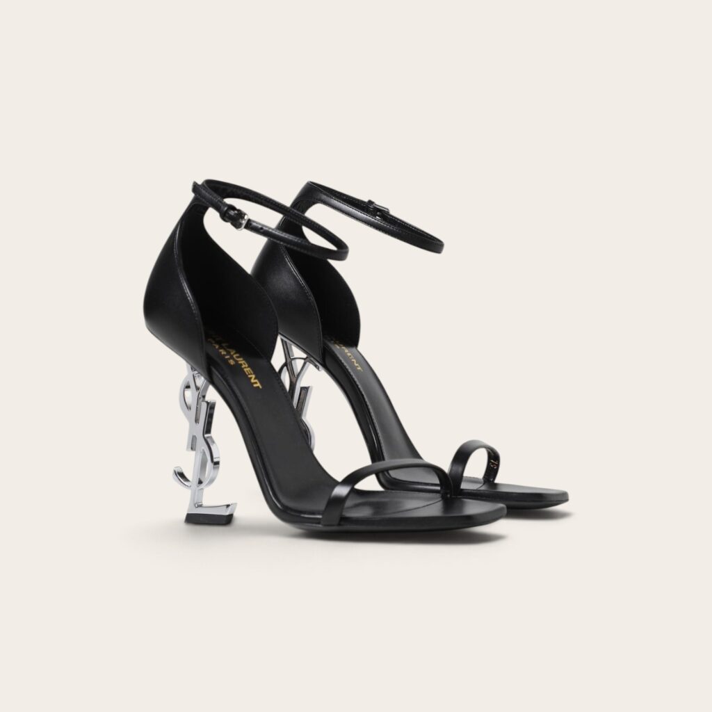 YSL Opyum Leather Logo Heels