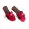 Hermes Oran Sandal Crocodile - Rose Magenta