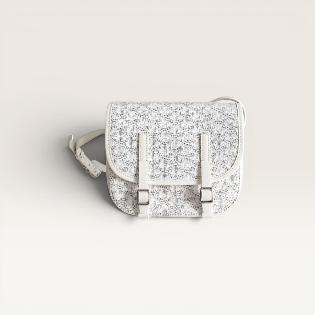 Goyard Belvedere PM Messenger Bag – White