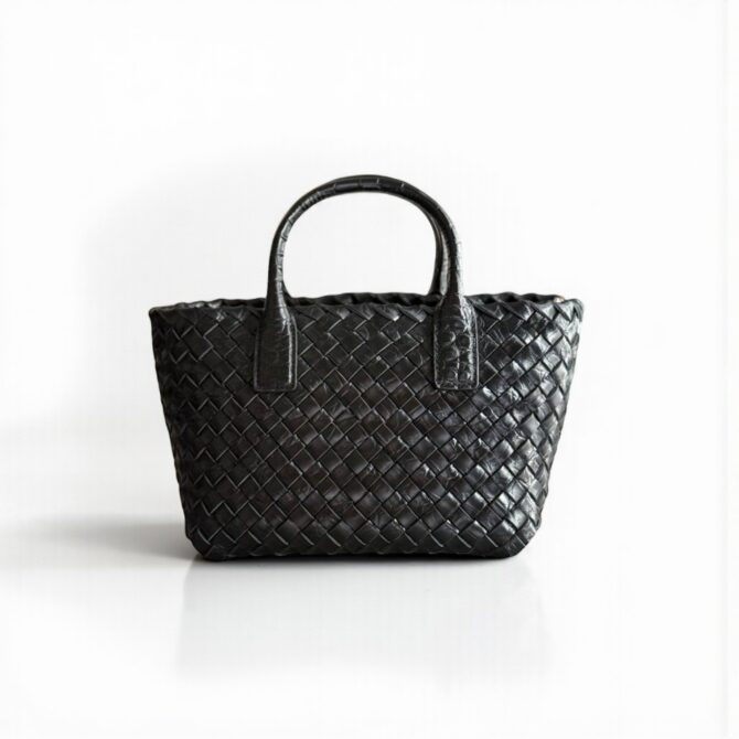 Bottega Veneta Mini Cabat Black