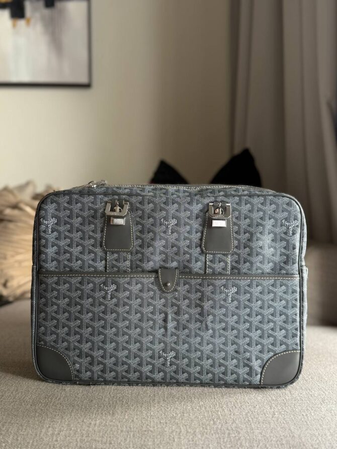 Goyard Ambassade MM Document Case - Grey