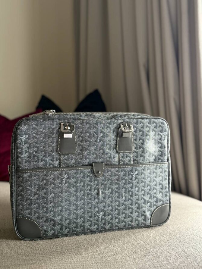 Goyard Ambassade MM Document Case - Grey