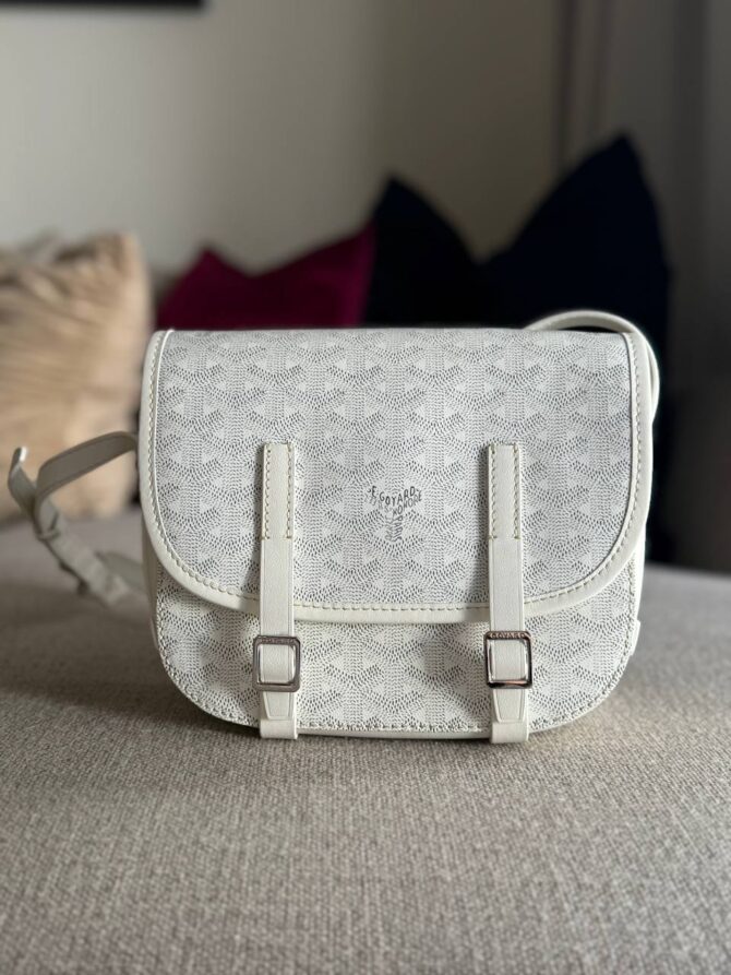 Goyard Belvedere PM Messenger Bag – White