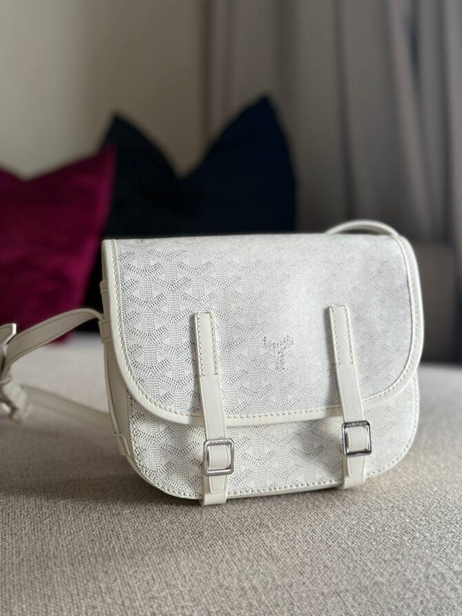 Goyard Belvedere PM Messenger Bag – White