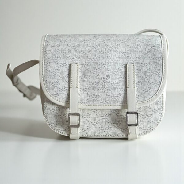 Goyard Belvedere PM Messenger Bag – White