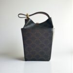 Celine Strap Box Top Handle Bag Triomphe Canvas