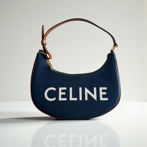Celine Ava Handbag in Blue Denim