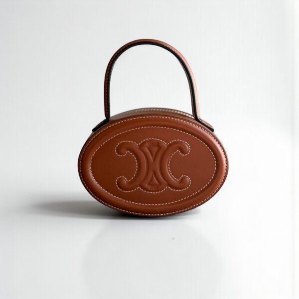 Celine Oval Minaudiere Cuir Triomphe Mini Bag