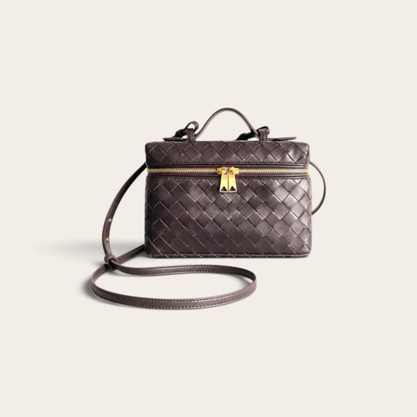 Bottega Veneta Bang Bang Vanity Case  Bag -  Dark Brown
