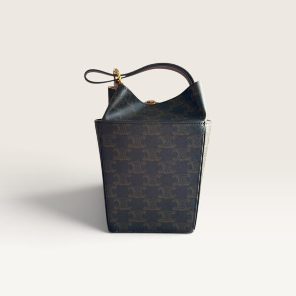 Celine Strap Box Top Handle Bag Triomphe Canvas