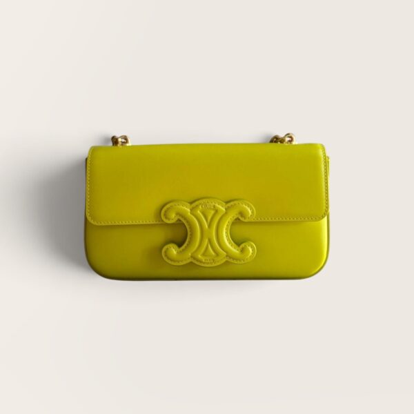 Celine Wallet on Chain Triomphe Bag - Yellow hue