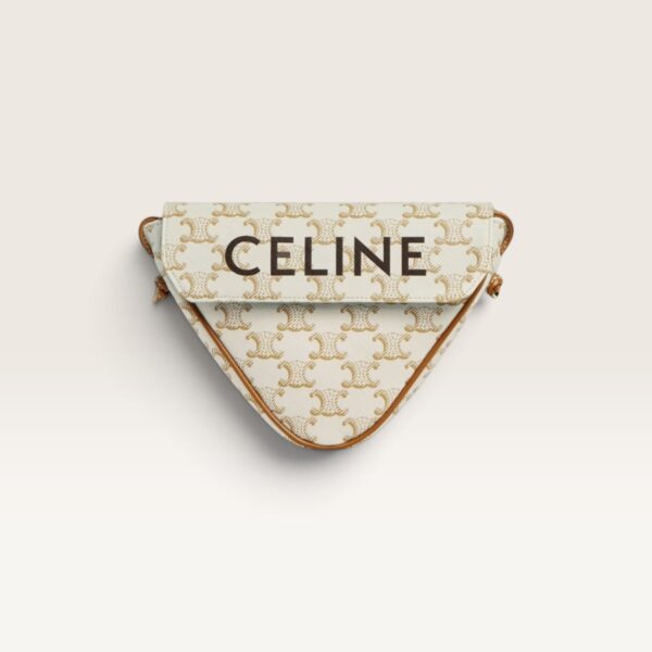 Celine Triangle Bag in Triomphe Canvas