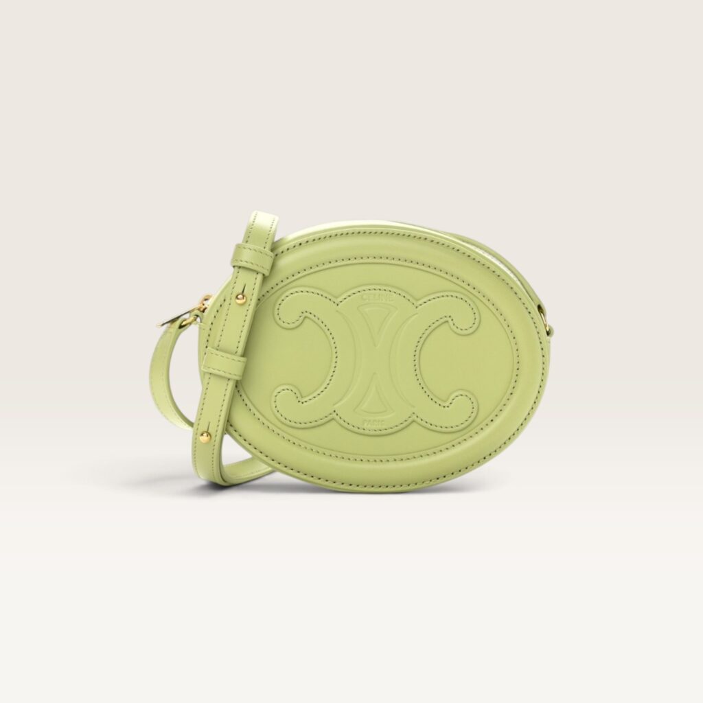 Celine Crossbody Oval Purse Cuir Triomphe