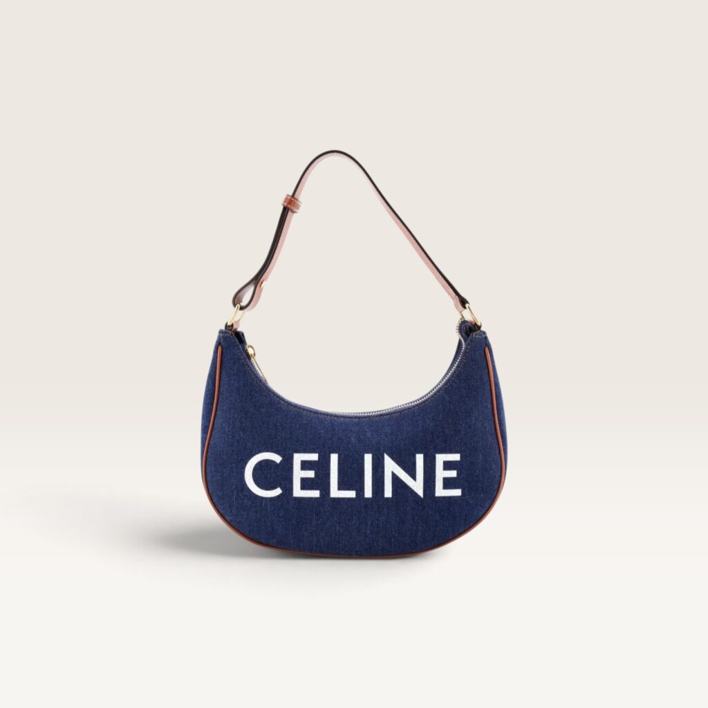 Celine Ava Handbag in Blue Denim