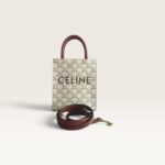 Celine Mini Vertical Cabas in Triomphe Canvas