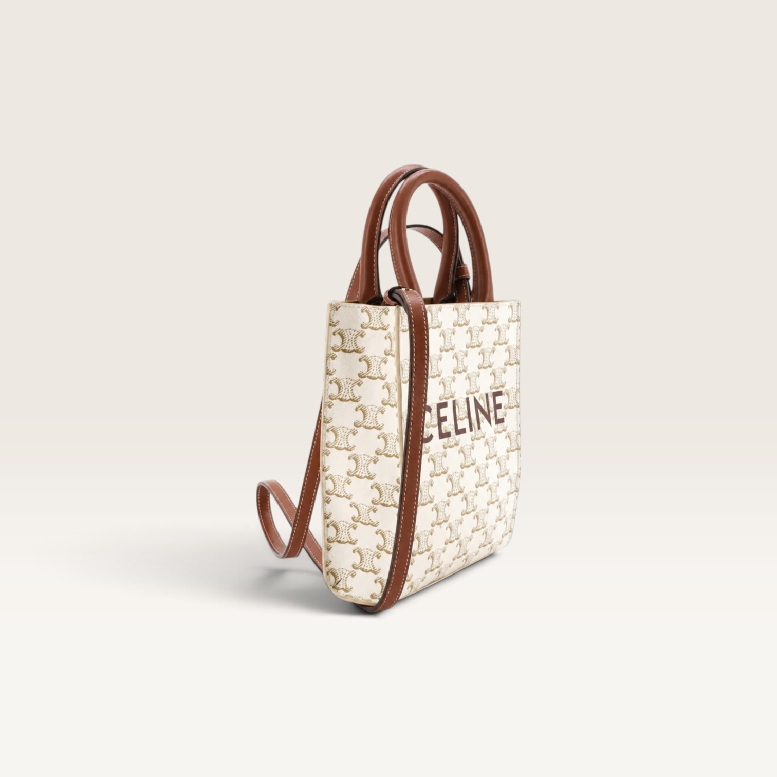 Celine Mini Vertical Cabas in Triomphe Canvas - Image 4
