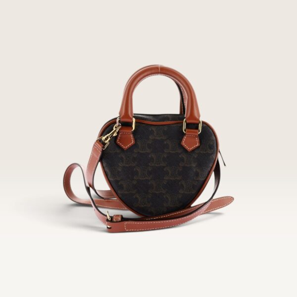 Celine Triomphe Canvas Heart Bag