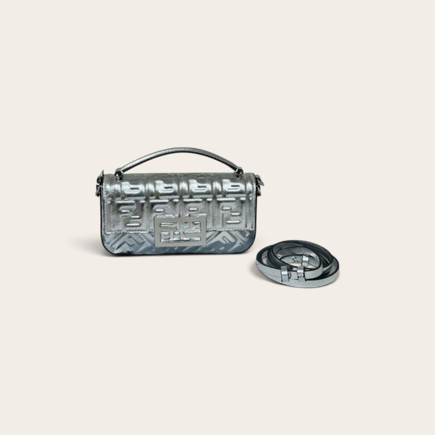 Fendi Baguette Embossed FF Pouch