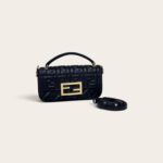 Fendi Baguette Black Nappa Leather Pouch