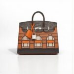 Hermčs 20cm Birkin Sellier Faubourg Brown PHW