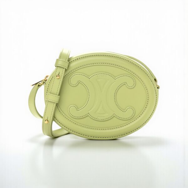 Celine Crossbody Oval Purse Cuir Triomphe
