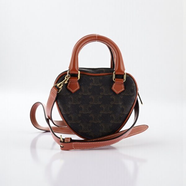 Celine Triomphe Canvas Heart Bag