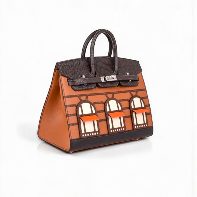 Hermès 20cm Birkin Sellier Faubourg Brown PHW