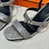 Hermes Lizard Glamour Sandals - Himalaya - Image 6