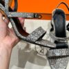 Hermes Lizard Glamour Sandals - Himalaya - Image 13