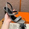 Hermes Lizard Glamour Sandals - Himalaya - Image 7