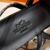 Hermes Lizard Glamour Sandals - Noir/Himalaya - Image 6