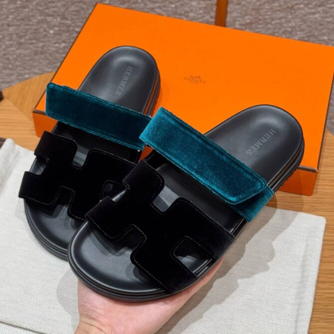 Hermes Chypre Sandals Suede
