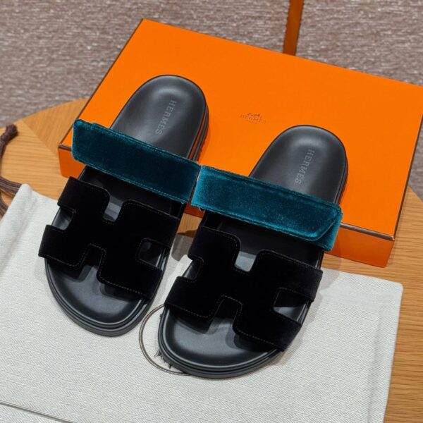 Hermes Chypre Sandals Suede