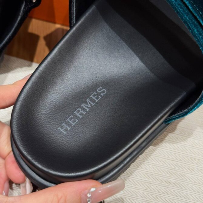 Hermes Chypre Sandals Suede
