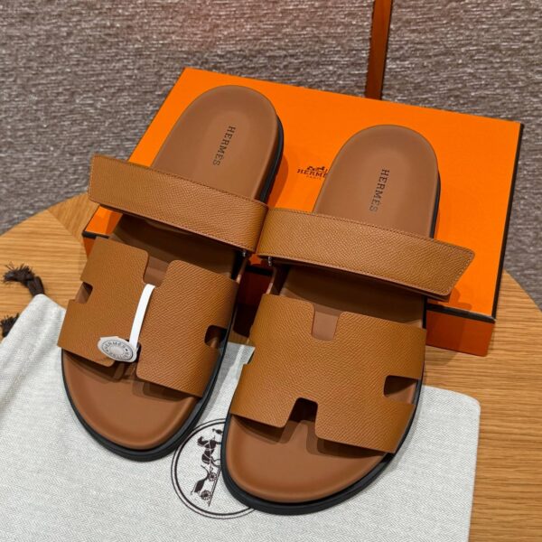 Hermes Chypre Sandals Epsom Gold