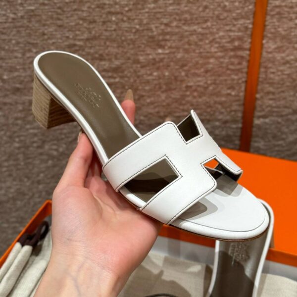 Hermes Oasis Sandals, Swift Blanc