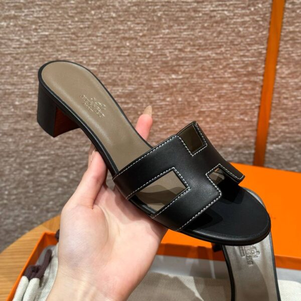 Hermes Oasis Sandals, Swift Black