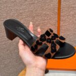 Hermes Oasis Sandal, Brun Fumé