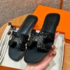 Hermes Oran Sandal, Noir - Image 2