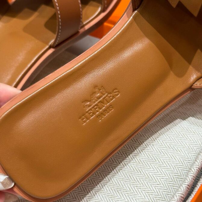 Hermes Oran Soft Sandal, Gold