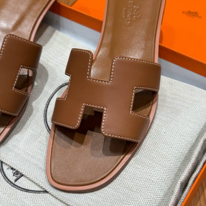 Hermes Oran Soft Sandal, Gold